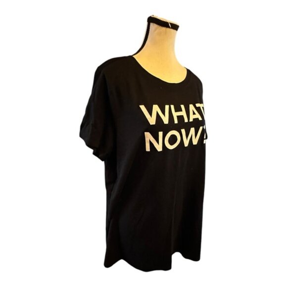 Women’s torrid 1 What Now Black Classic Fit Signature Jersey Crew Tee 14 16 1X - Picture 6 of 9